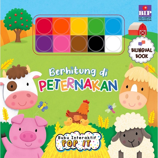Gramedia Surabaya Manyar - Ce Buku Interaktif Pop It Berhitung Di Peternakan