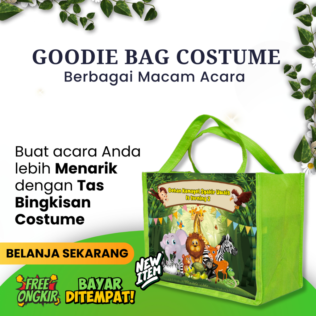 

Tas Spunbond Godie Bag Full Print HD Custom Goodie Bag Tas Hajatan Tas Bingkisan Tebal Kuat
