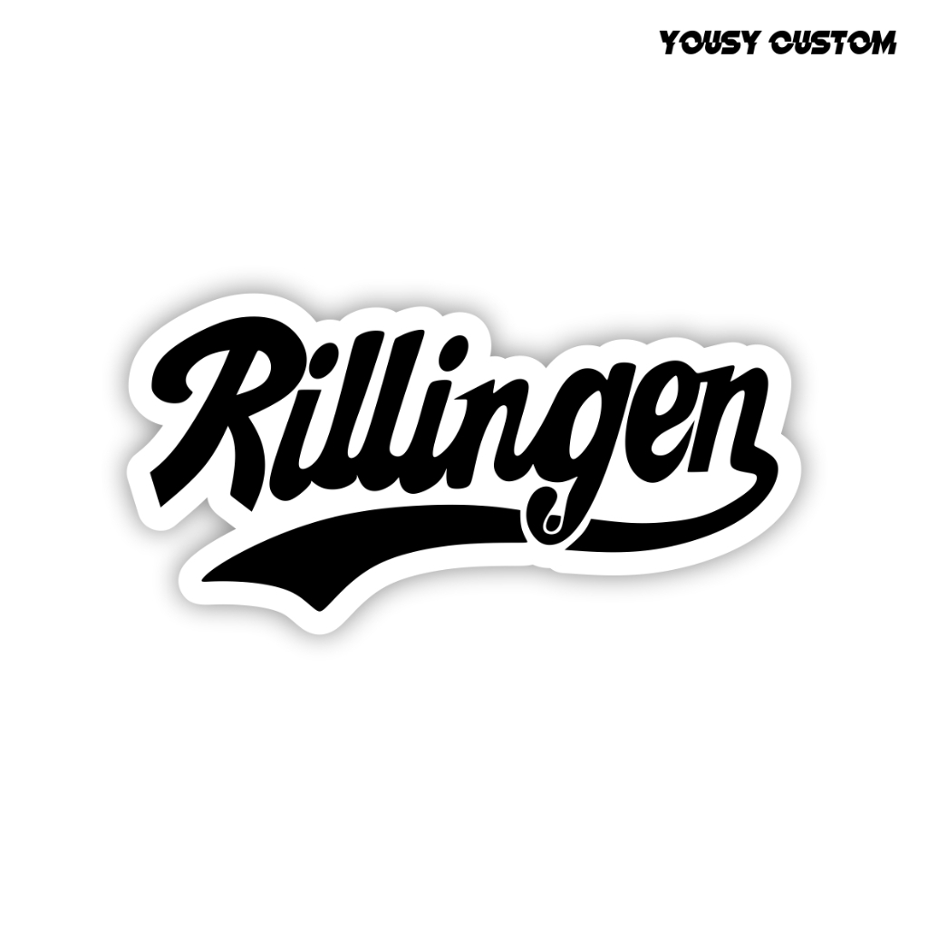 Stiker Brand RILLINGEN Laminasi Glosy