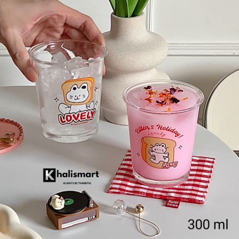 Gelas Aesthetic /Gelas Kaca /Gelas Lucu | Gelas Kopi