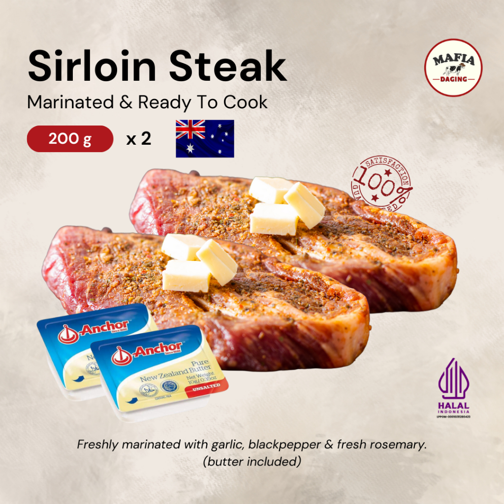 

Ready To Cook Sirloin Steak Set