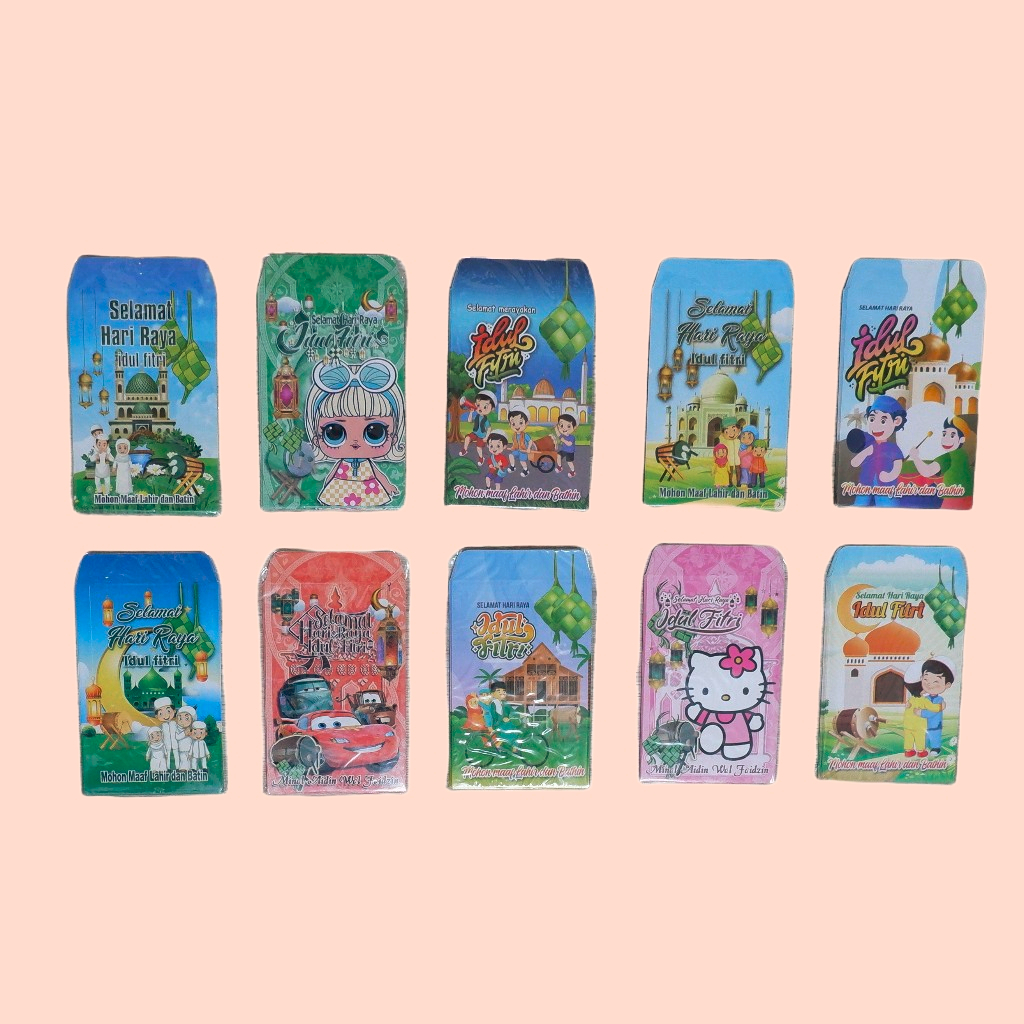 

Amplop Lebaran Mix Motif / Amplop Angpao Lebaran Murah Isi 50 Pcs Dan 100 Pcs/ Amplop Angpao Lebaran / Amplop Lebaran Unik Murah