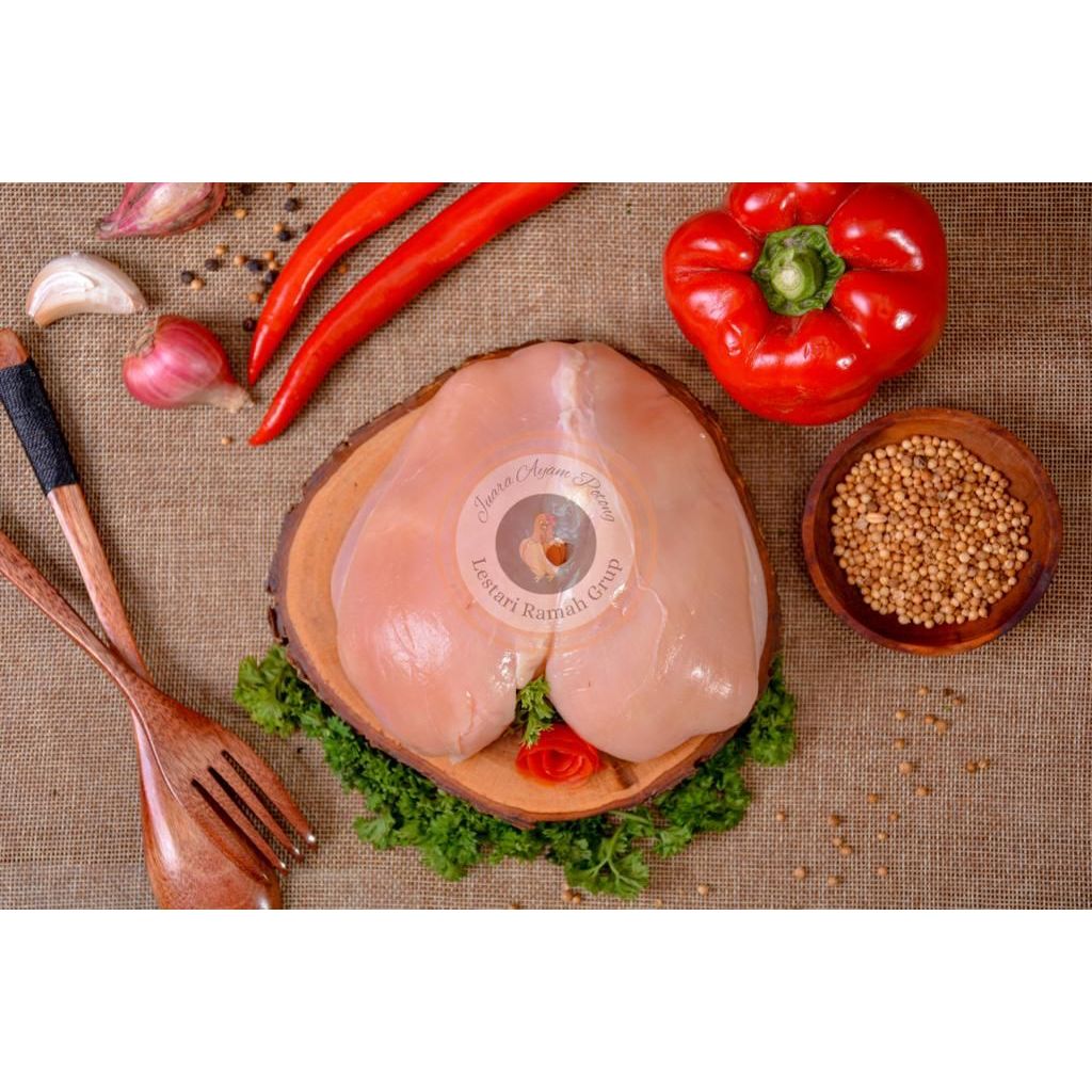 

Ay00! Dada Ayam Fillet Tanpa Kulit Fresh 1Kg Halal