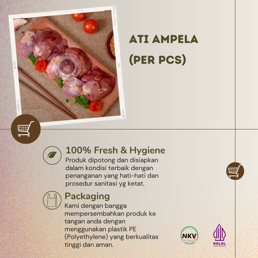 

Ati Ampela Fresh Halal Per Pcs