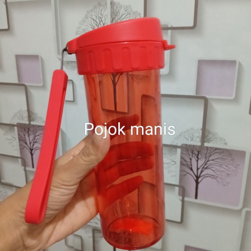 Botol minum kristal drinking flash  Tupperware 380 ml eceran  1 pcs