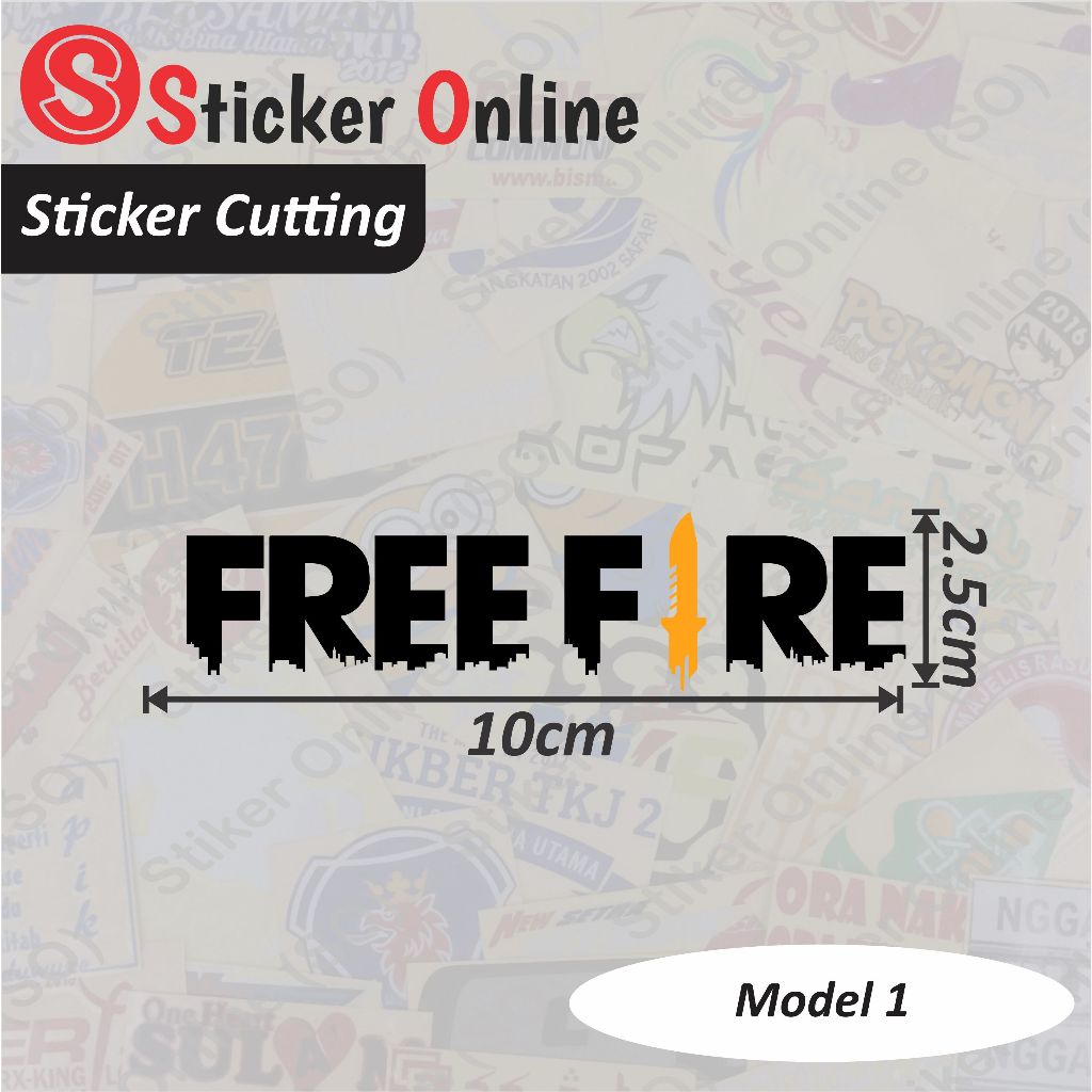 Stiker Free Fire Game Online | Sticker Cutting Free Fire Motor Mobil HP Laptop