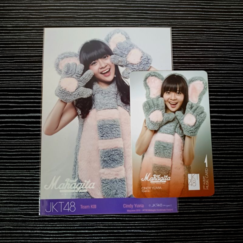Photopack PP dan Music Card PC JKT48 Cindy Yuvia Yupi Mahagita