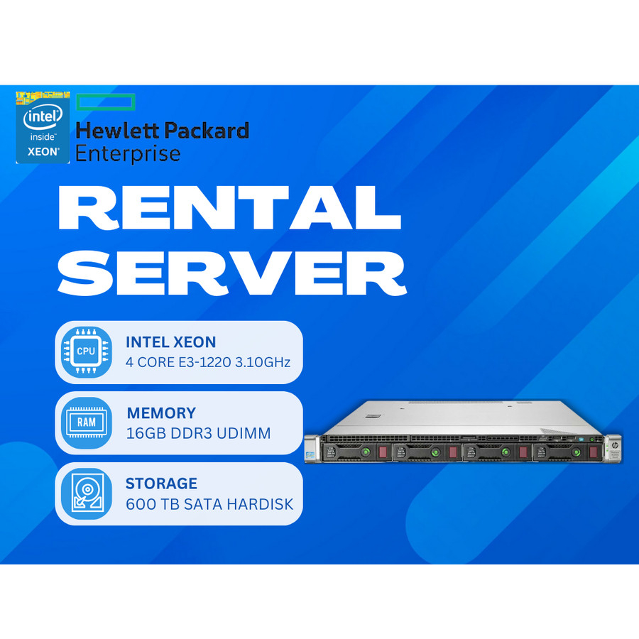 Sewa Server HP Intel Xeon 16 Core RAM 48GB SSD 480GB