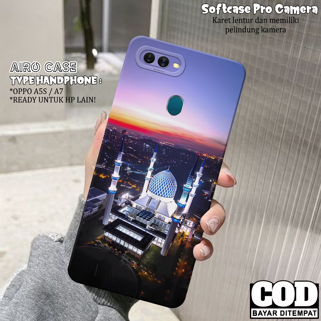Case OPPO A5S/A7 Terbaru - Softcase OPPO A5S/A7 - Fashion Case MASJID - Casing OPPO A5S/A7 - Softcas