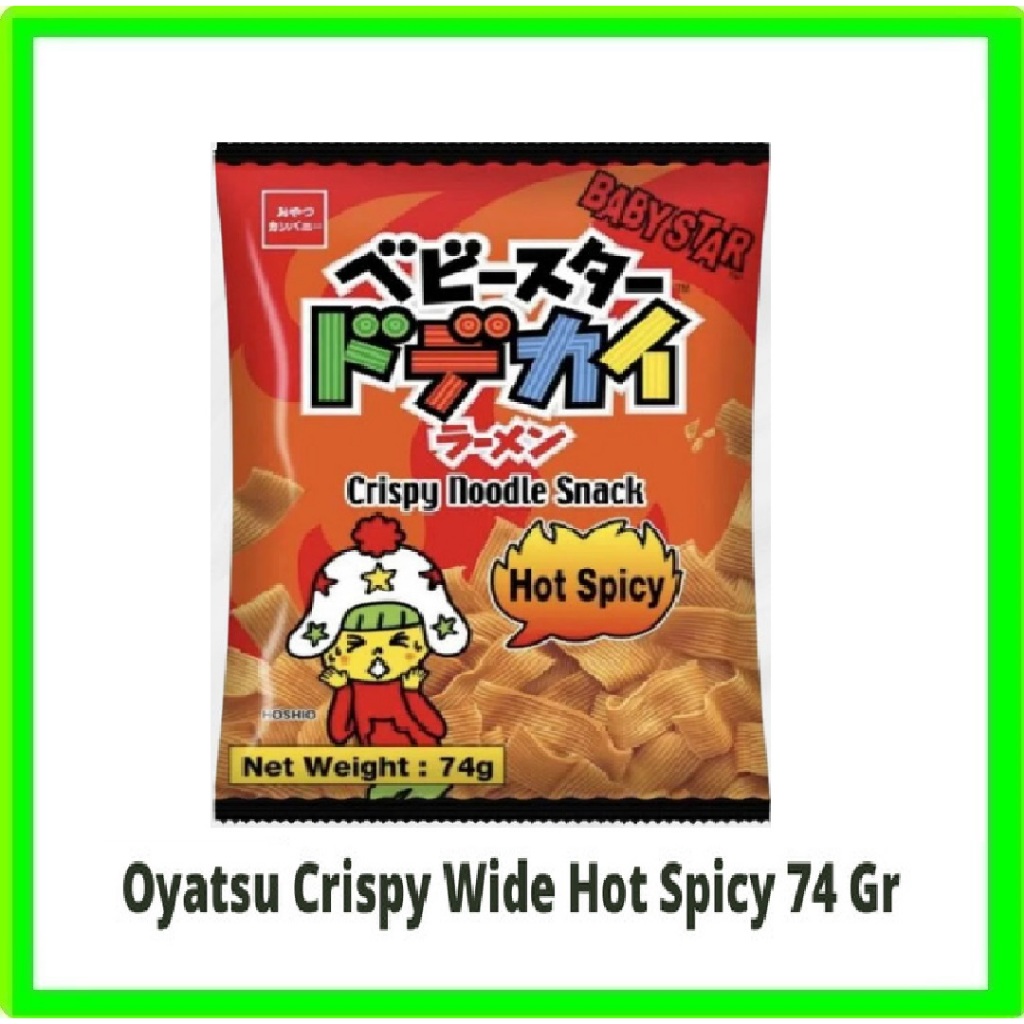 

Oyatsu Baby Star Snack Mie Lebar Rasa Hot Spicy 74 gr