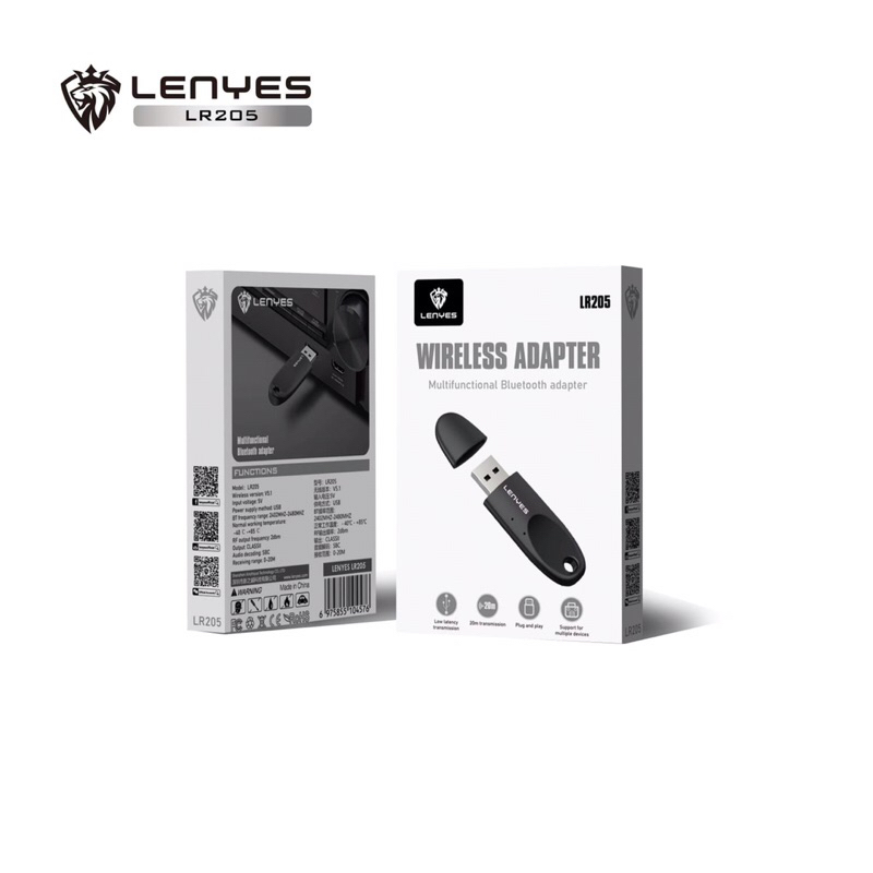 Lenyes LR201 LR205 Bluetooth Receiver USB Wireless Adapter 5.1 Alat Bluetooth Salon