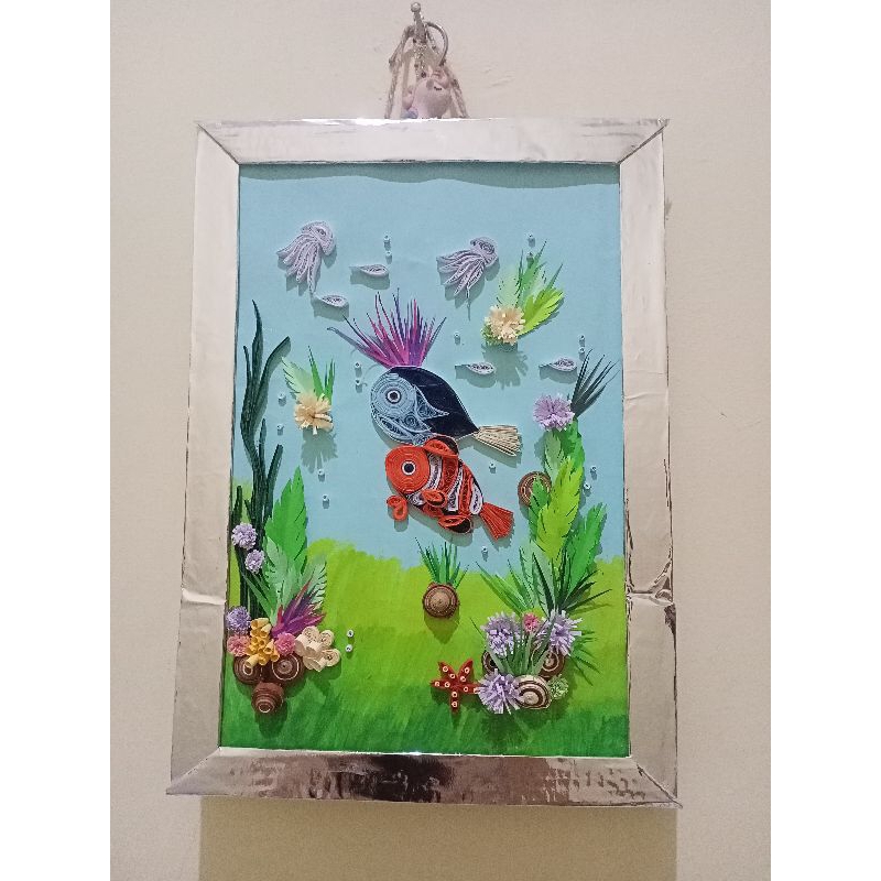 

Paper Quilling Tanpa Bingkai Ukuran Besar A1
