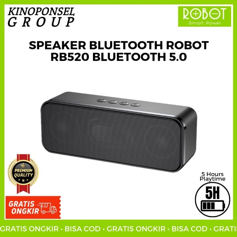 Speaker Bluetooth ROBOT RB520 10W SUPER BASS | Speaker Mini | Salon Mini | Speaker Portable | Speake