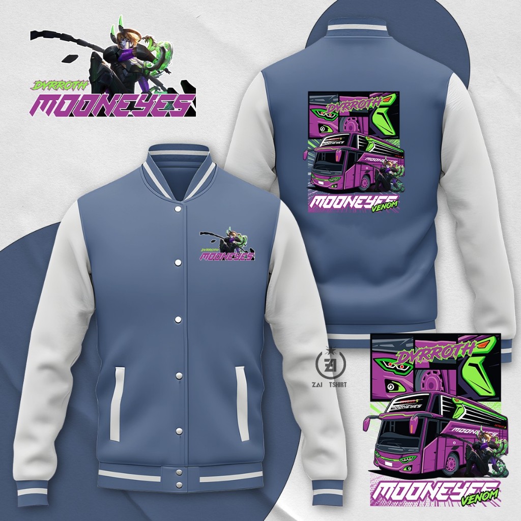 Jaket Anak BUS MOONEYES Cowo 2 3 4 5 6 7 8 9 10 11 12 13 Tahun / Jacket Varsity Bus Mooneyes Anak co