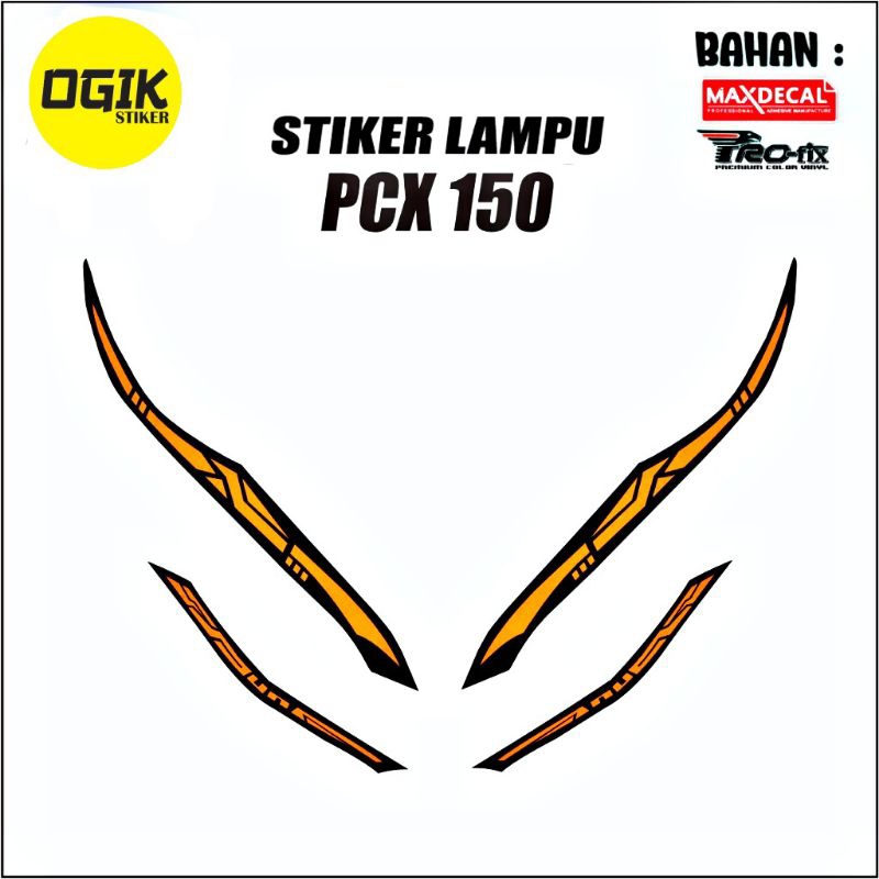stiker variasi lampu pcx 150