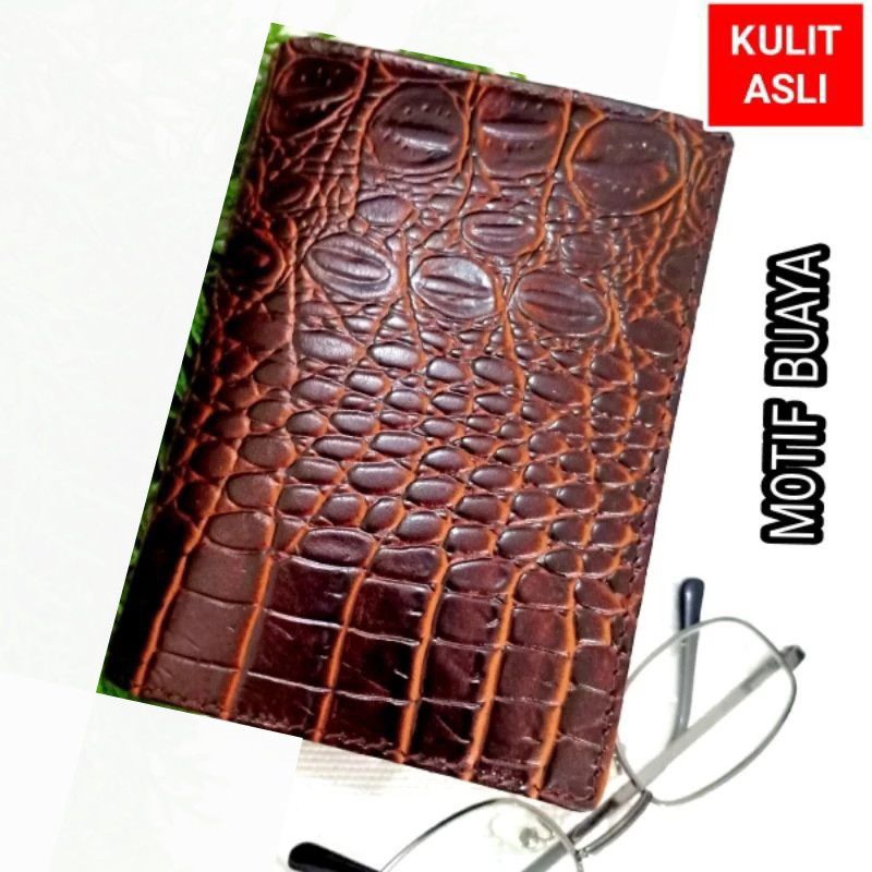 ZIECO Dompet Kulit Asli Original Motif Buaya 3/4