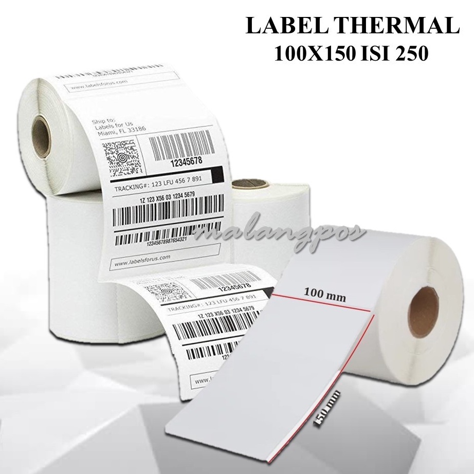 

KODE E4Z7 Promo Label Thermal 1x15 Kertas Sticker Printer Barcode Xprinter Isi 25 Pcs A6