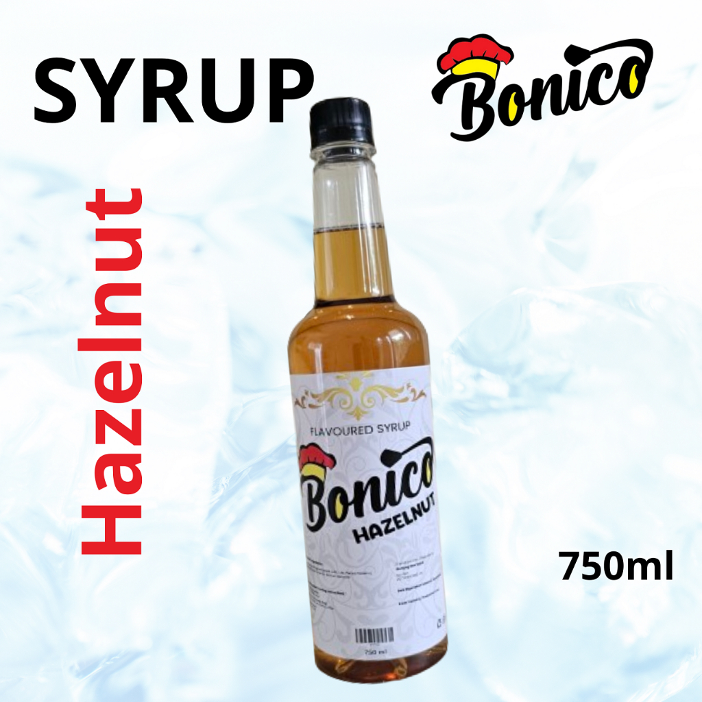 

HAZELNUT BONICO Premium Flavored Drink Syrups 750ml hazelnat liquid sirup minuman cafe resto