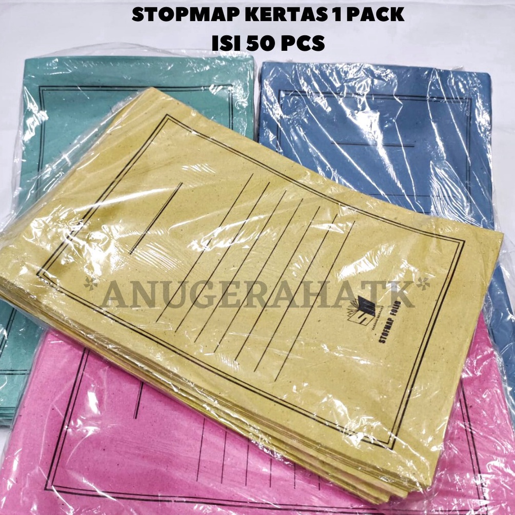 

KODE P2E5 1PACK5 Pcs Stopmap Kertas Folio Map Kertas ISI 5 MAP
