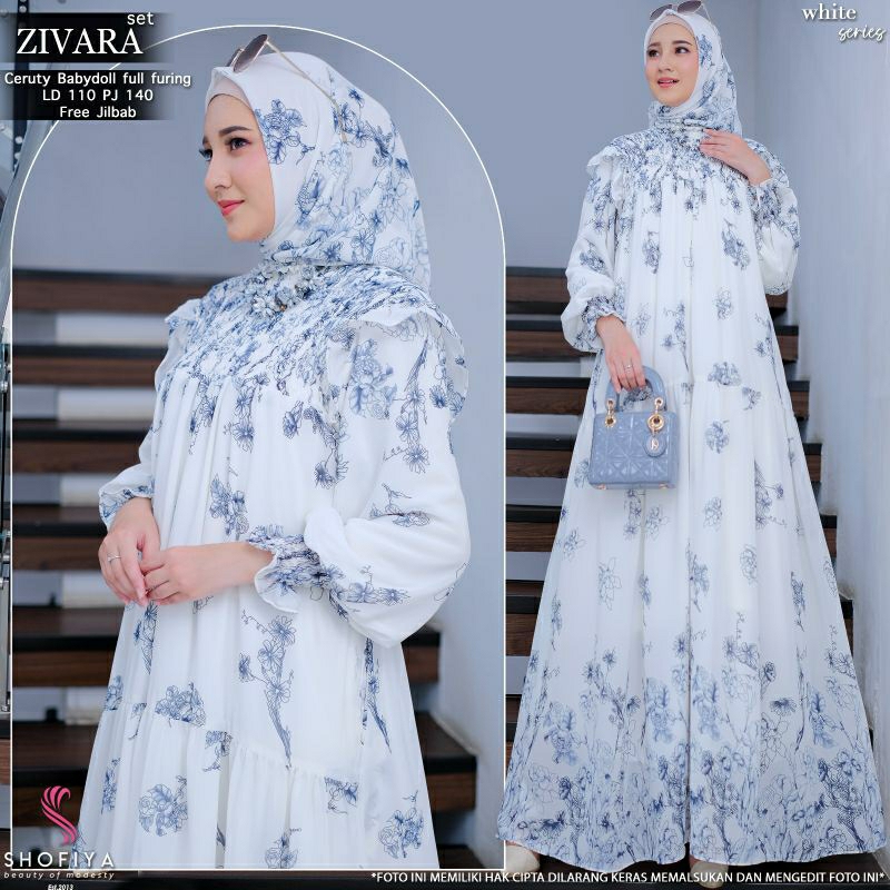 ORI SHOFIYA GAMIS ZIVARA SET JILBAB