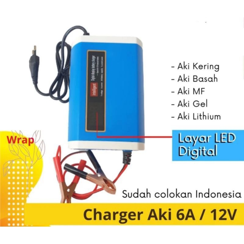 charger aki 12v 6 Ampere