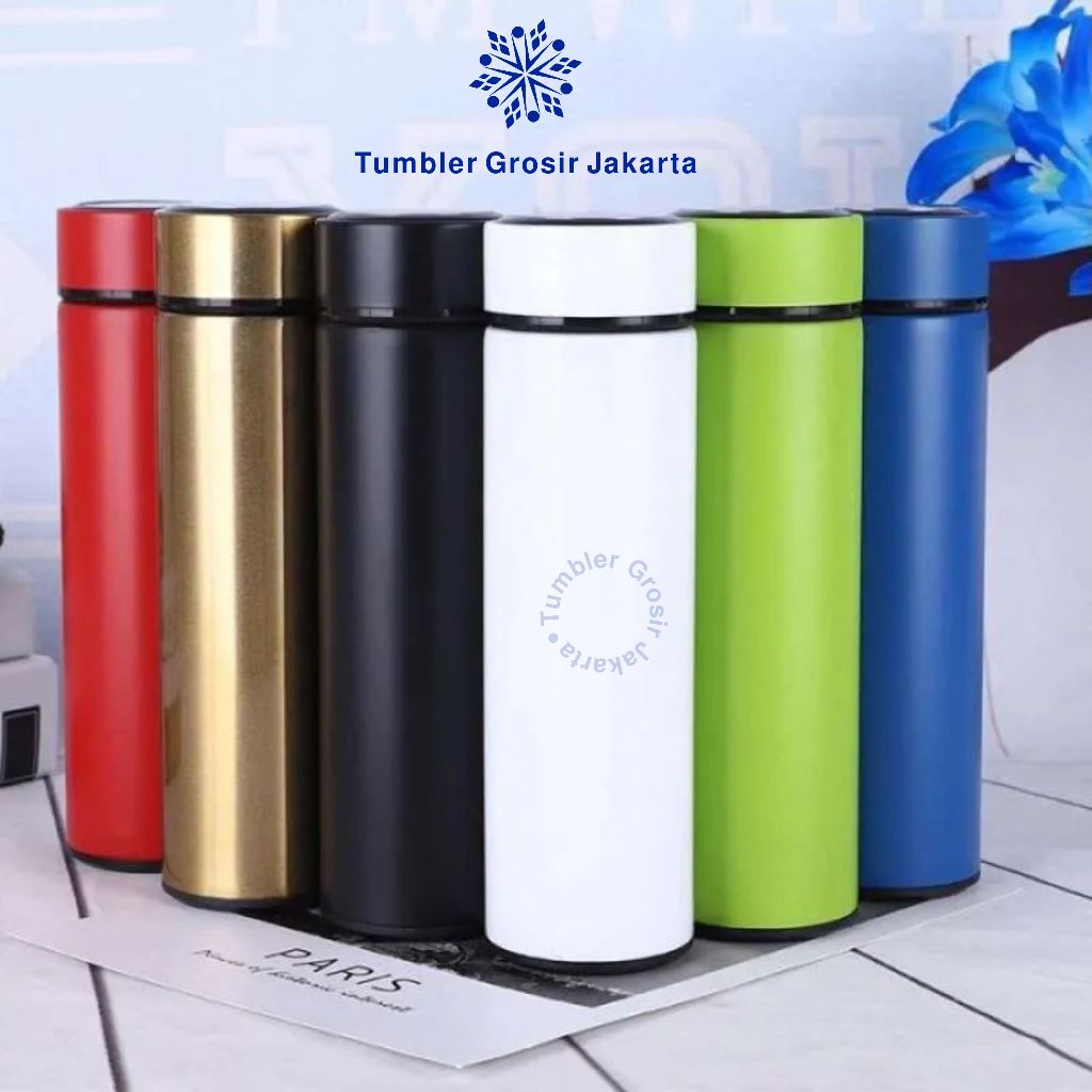 Tumbler Sakura Polos 500ml Stainless Tahan Panas Dingin - Tumbler Grosir Jakarta