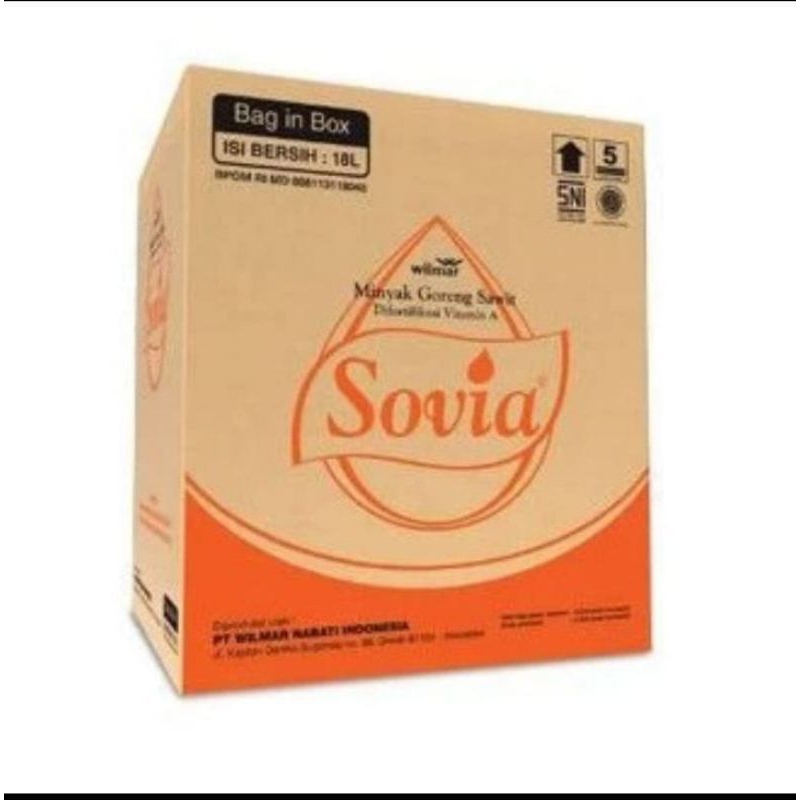 

minyak goreng sovia bag in box 18 liter