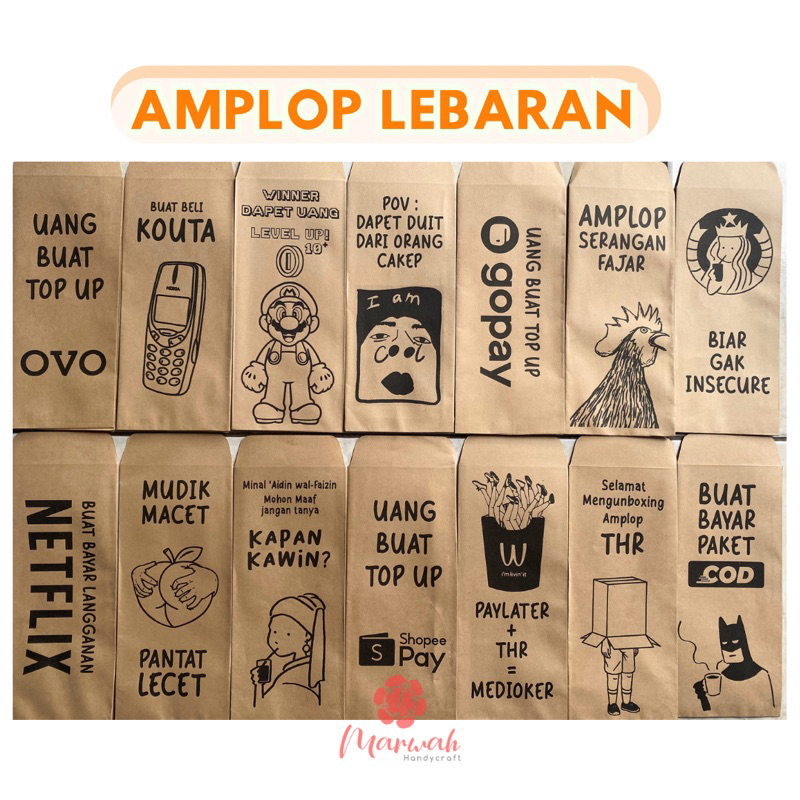 

Amplop Lebaran Craft 1 pcs Amplop Lebaran Unik Amplop THR Angpau lebaran Angpau Idul Fitri
