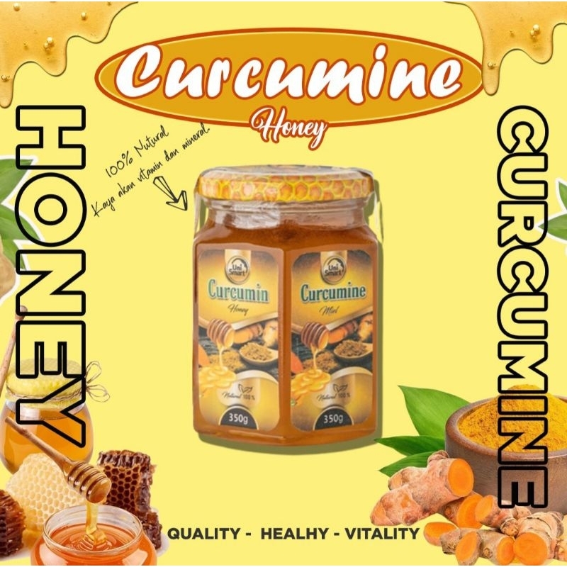 

CURCUMINE HONEY UNI SMART - Madu kunyit herbal 100% NATURAL ORIGINAL 350 gram