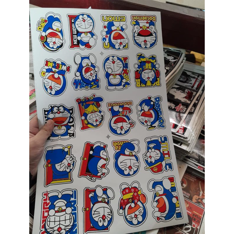 

Stiker doraemon lembaran
