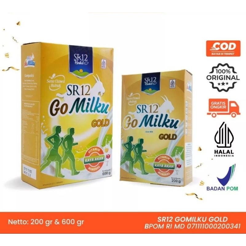 

GOMILKU GOLD SR12 BPOM SUSU ETAWA ASLI HALAL TERPERCAYA UNTUK KESEHATAN TULANG