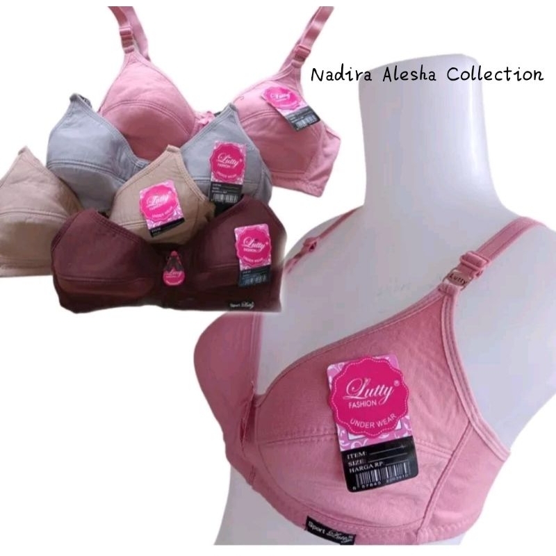 Bra Sport LUTTY Tanpa Busa 1 Pcs BH Lutty Bra Murah Lutty Kait 2 dan Lutty Kait 3 Jumbo