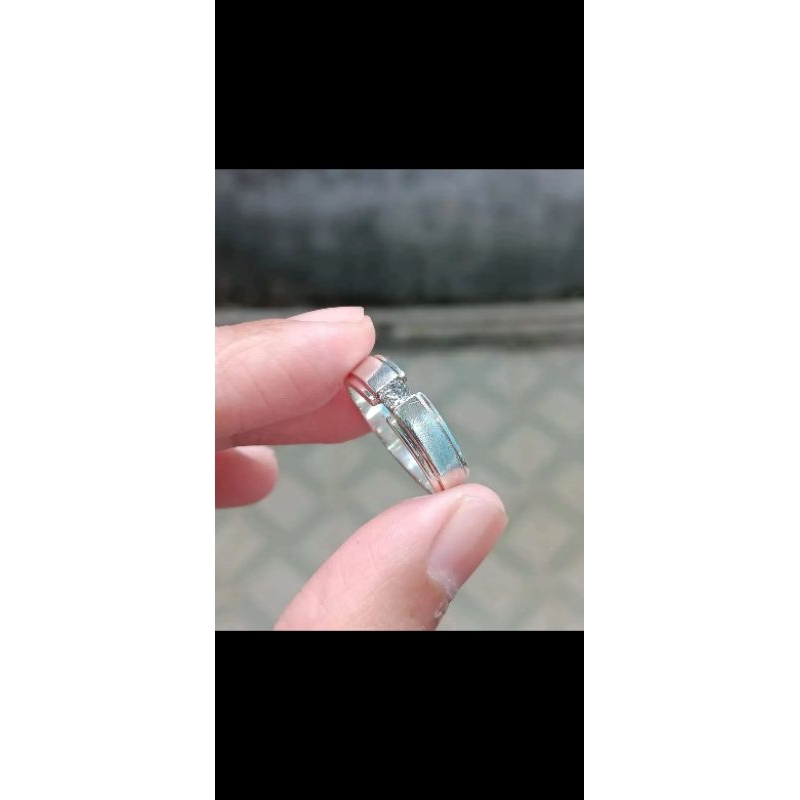 cincin perak berlian eropa blink2 0.20crt