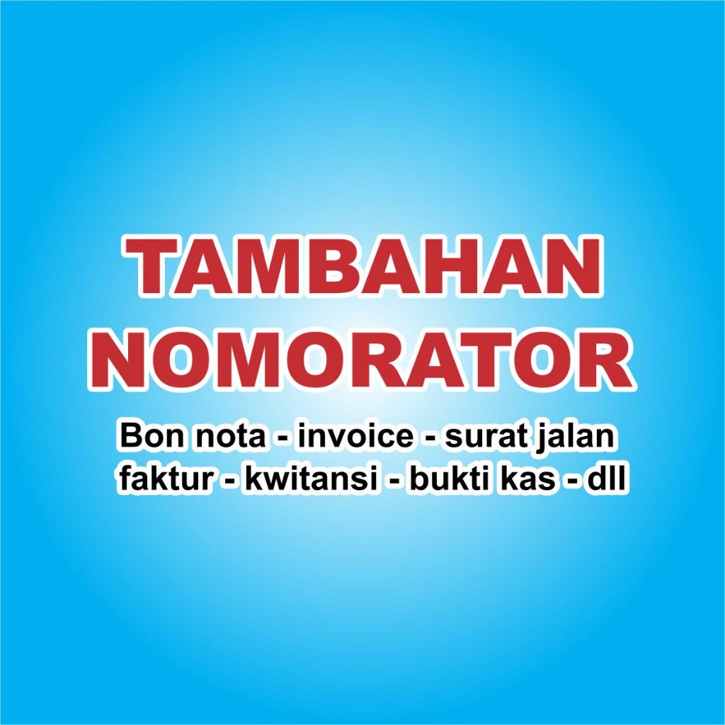 

JASA NOMOR URUT / NOMORATOR