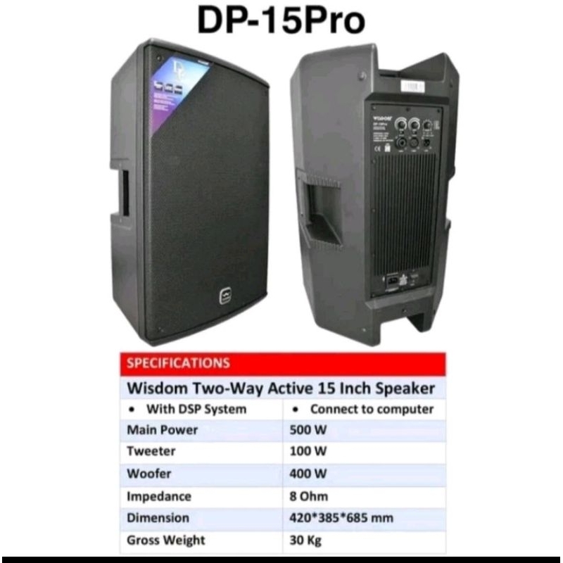 speaker wisdom dp15pro