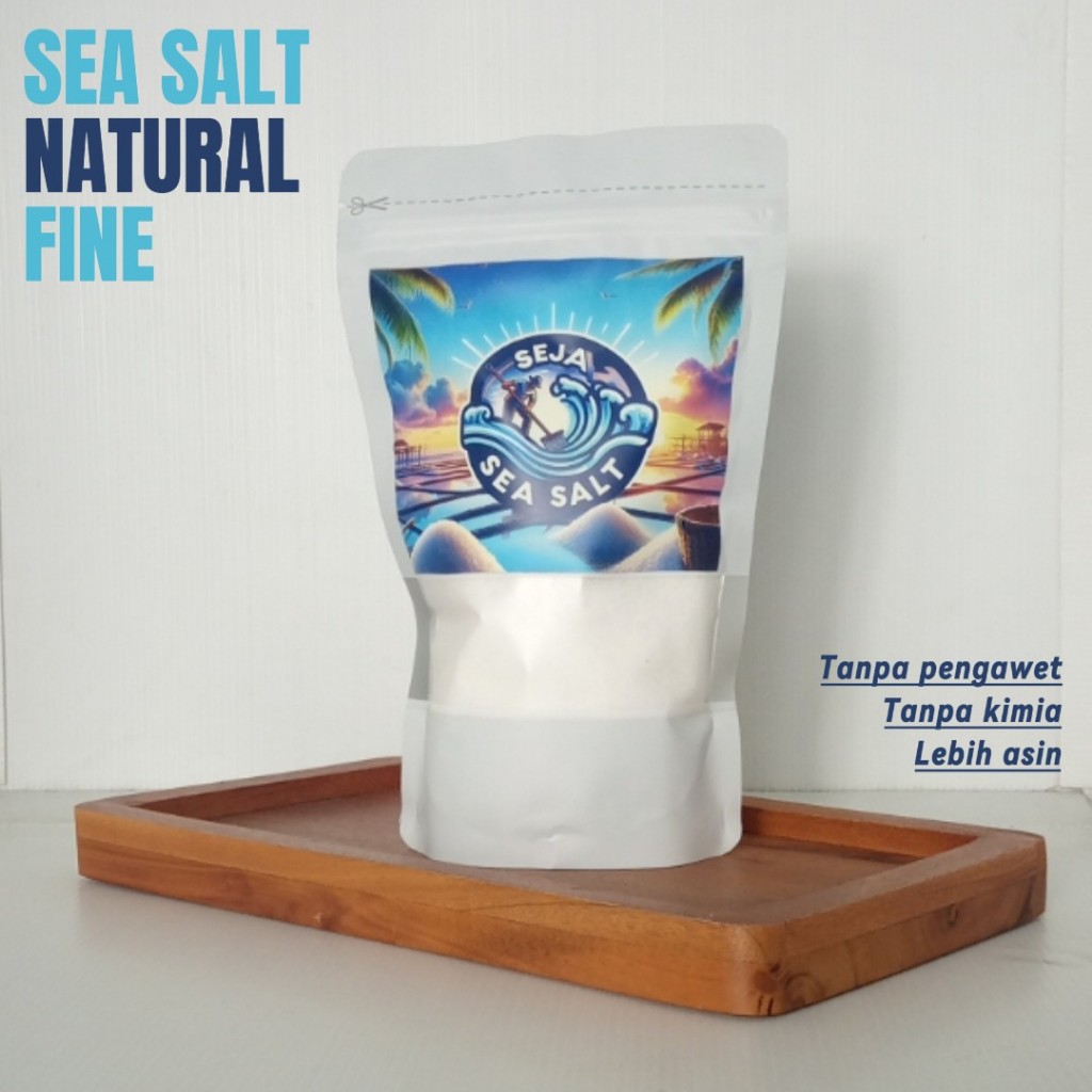 

Sea Salt Mirit Fine / halus, Garam Laut Mirit Natural 500 Gr