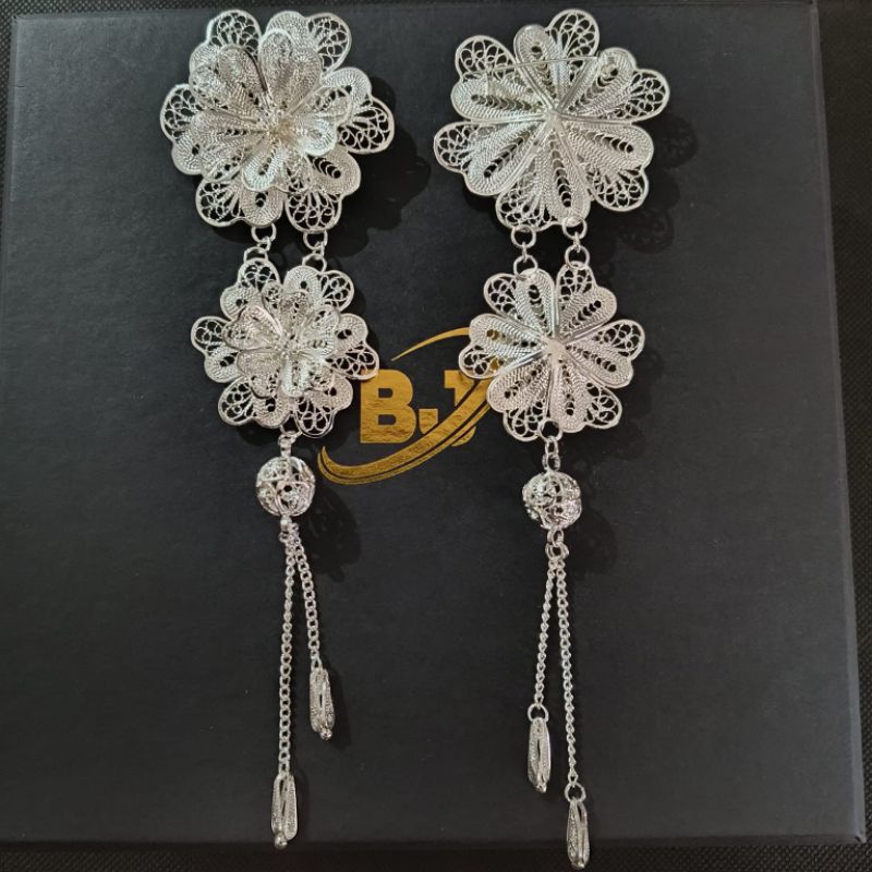 bros tembaga lapis perak 925 / bros kebaya / bros pernikahan / bros hijab / bros kondangan / bros pe