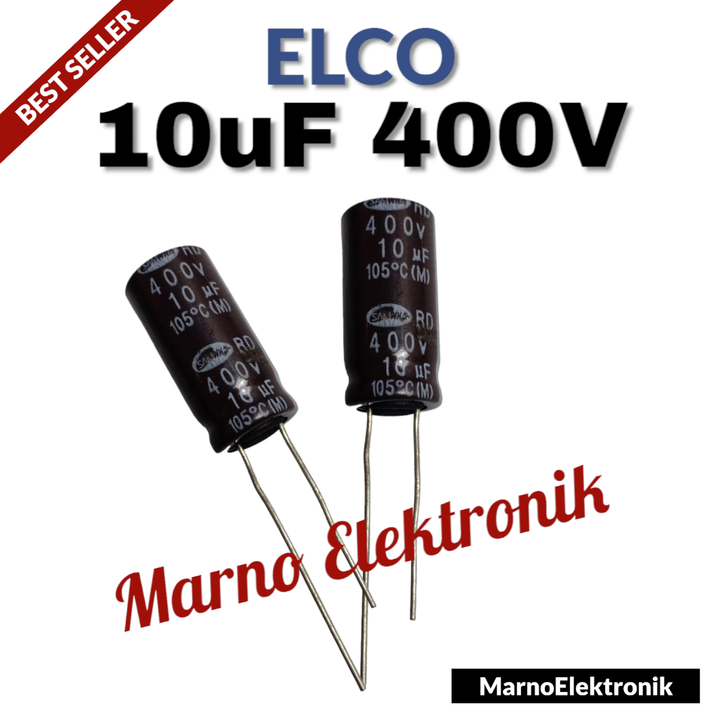 CAPASITOR ELCO 10UF 400V 10 UF 400 V KAPASITOR ELKO