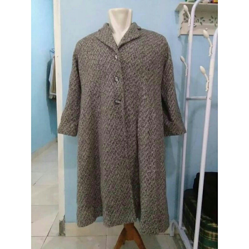 Long Coat wool motif