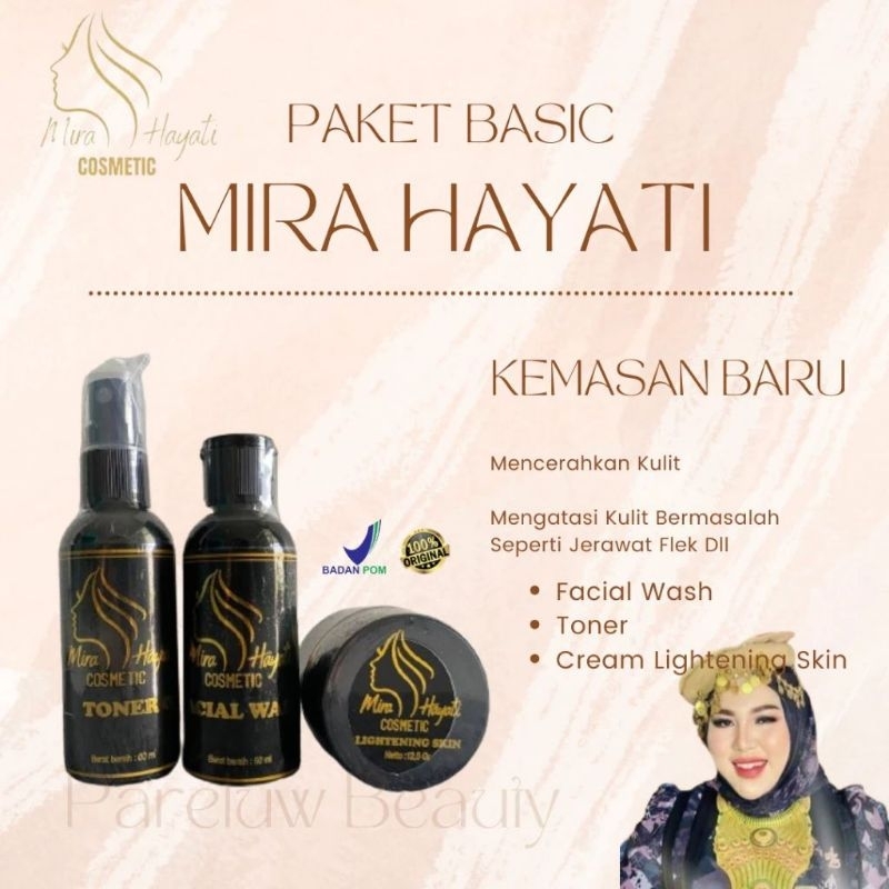 PAKET BASIC MIRA HAYATI COSMETIC ORIGINAL 100%/MH SKINCARE/MIRA HAYATI SKINCARE