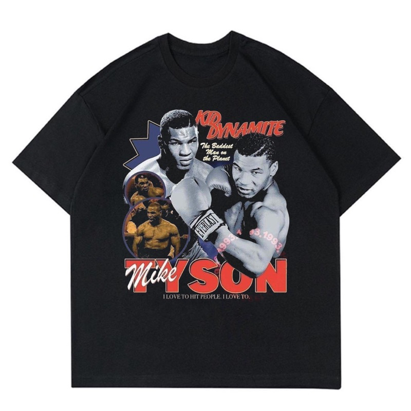 KAOS MIKE TYSON VINTAGE | T-SHIRT BAJU GAMBAR MIKE TYSON OVERSIZE 24s | KAOS MIKE TYSON OVERSIZE 24s