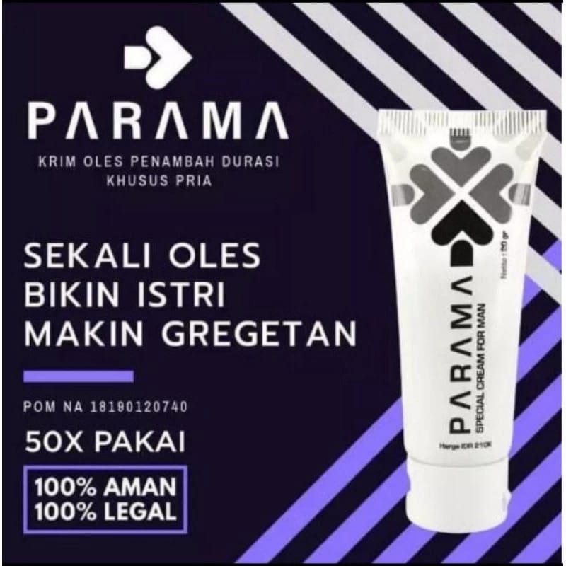 PARAMA CREAM SPECIAL  100℅ ORIGINAL OBAT KUAT PALING AMPUH ANTI EJAKULASI
