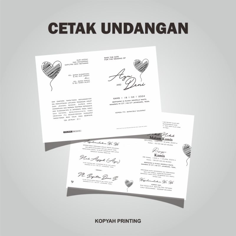 

COD TANPA PO | CETAK UNDANGAN TERMURAH | ESTETIK