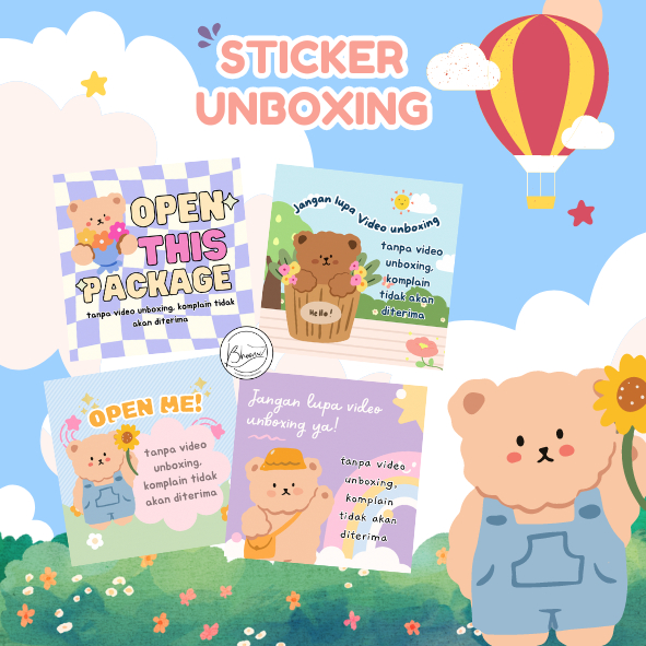 

STICKER UNBOXING (ISI 45 PCS)