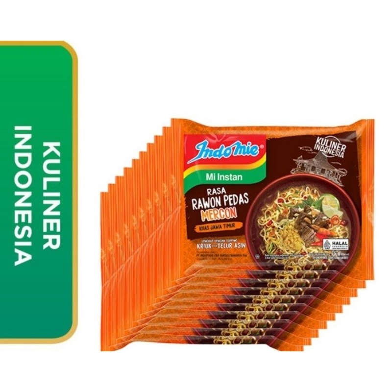 

Indomie Kuliner Indonesia Rasa Rawon Pedas Mercon 75gr