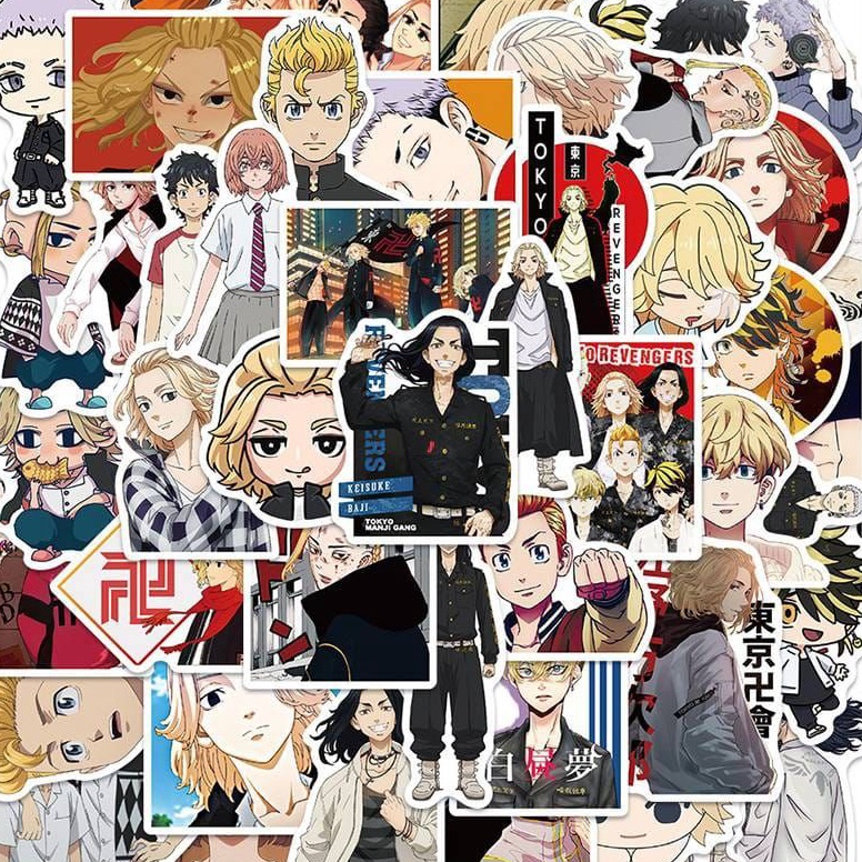 

Stk terbatas Stiker anime Tky Revengers perpaket vinylrm BG