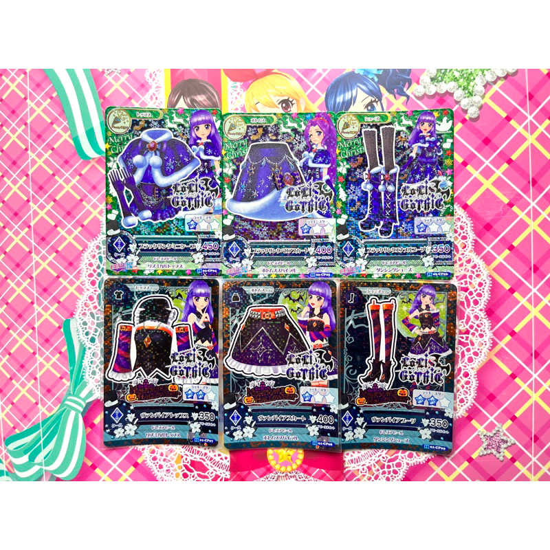 Kartu Aikatsu Jepang Asli Campaign Loli Gothic Black Santa Christmas Vampire Nightmare Halloween Par