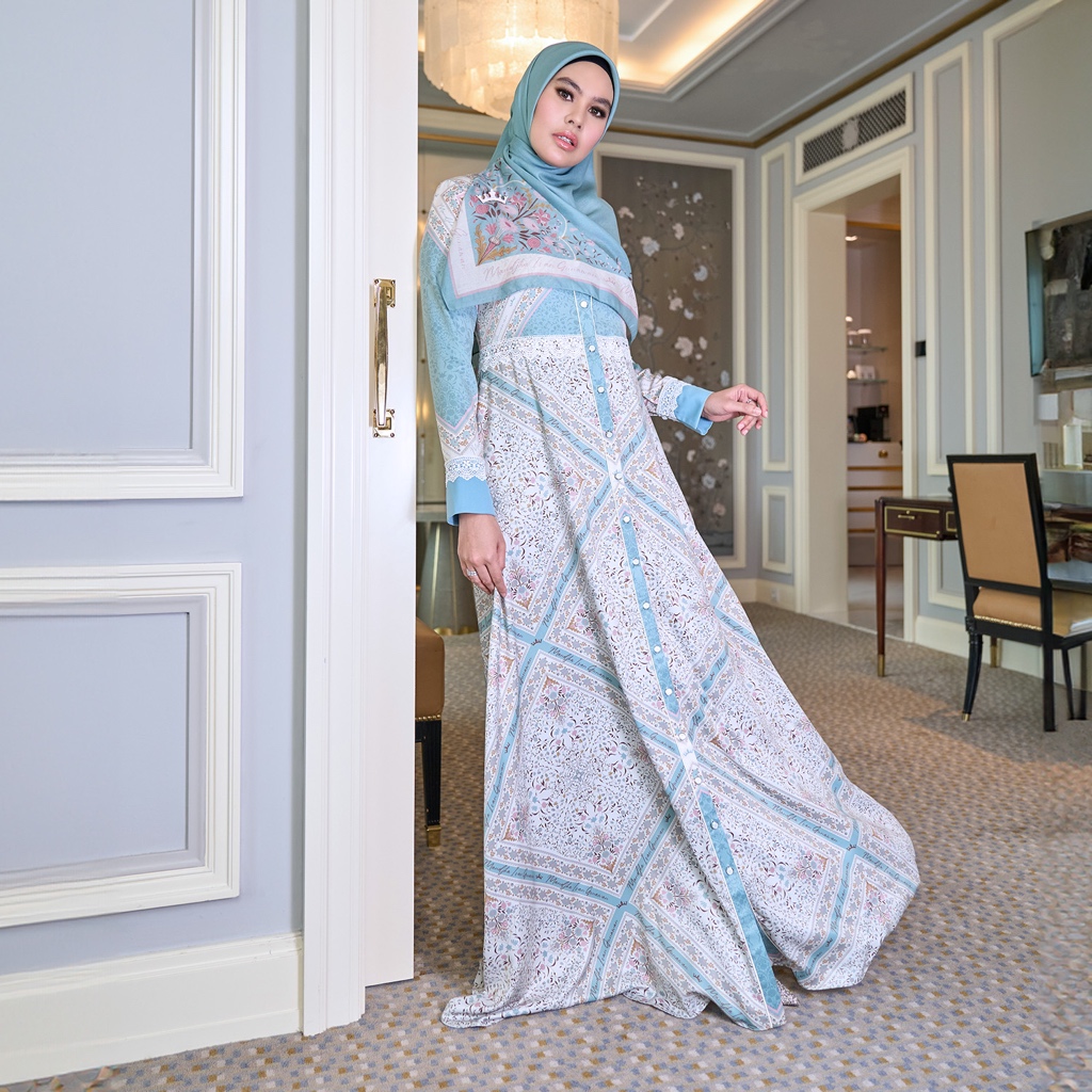 Mandjha Shangrilla Dress Pakaian Muslim Wanita Gamis Original Ivan Gunawan