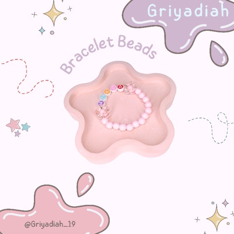 GELANG MANIK ANAK / GELANG MANIK CUSTOM NAMA / GELANG ANAK / GELANG CUSTOM