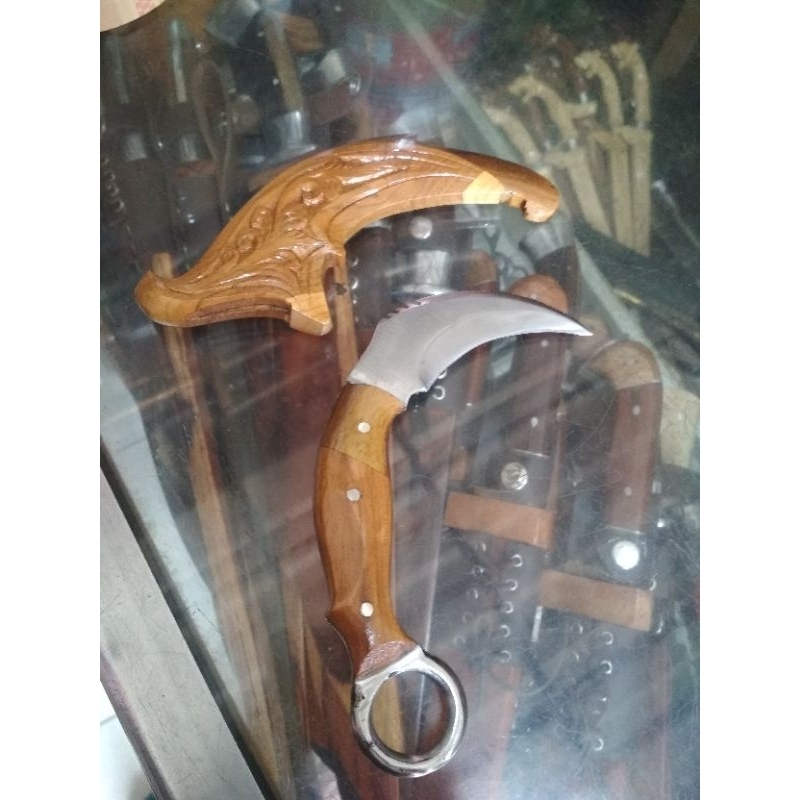 pisau kerambit sarung ukir batik